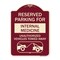 Signmission Reserved Parking for Internal Medicine Unauthorized Vehicles Towed Away, A-DES-BU-1824-23095 A-DES-BU-1824-23095 - alternate 1